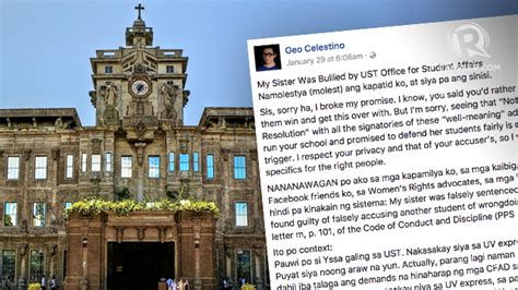 VIRAL: UST student affairs office hit over sexual harassment case .